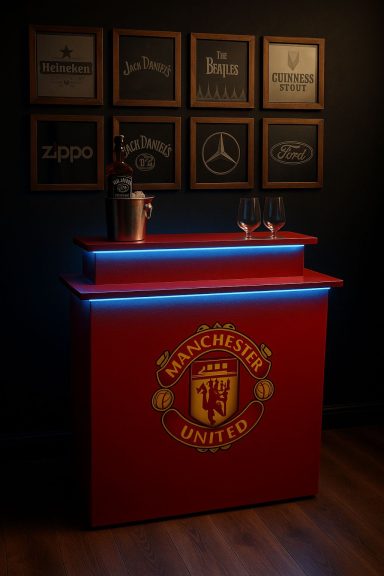 Daddy's Nightout wine rack, bar, mirror frames, party, dancing nightout Manchester, clubs