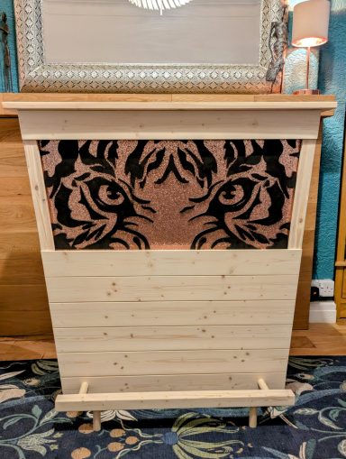 The Sprit Den bar counter, handcrafted, wood cabinet, storage unit, lamp, wine, whiskey, man cave, home bar, Manchester, custom design, shelf, unique bar